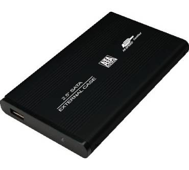 HDD Gehäuse 2,5 SATA, USB 2.0, schwarz