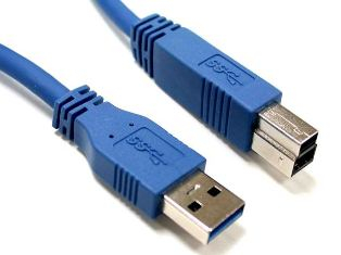 Kabel USB 3.0 A St > B St 1m blau
